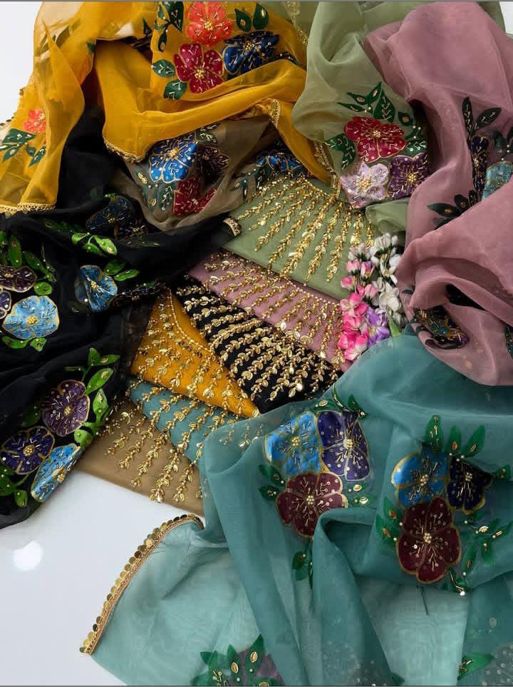 Heavy Handmade Paint Brush with orginza - Dark Skin